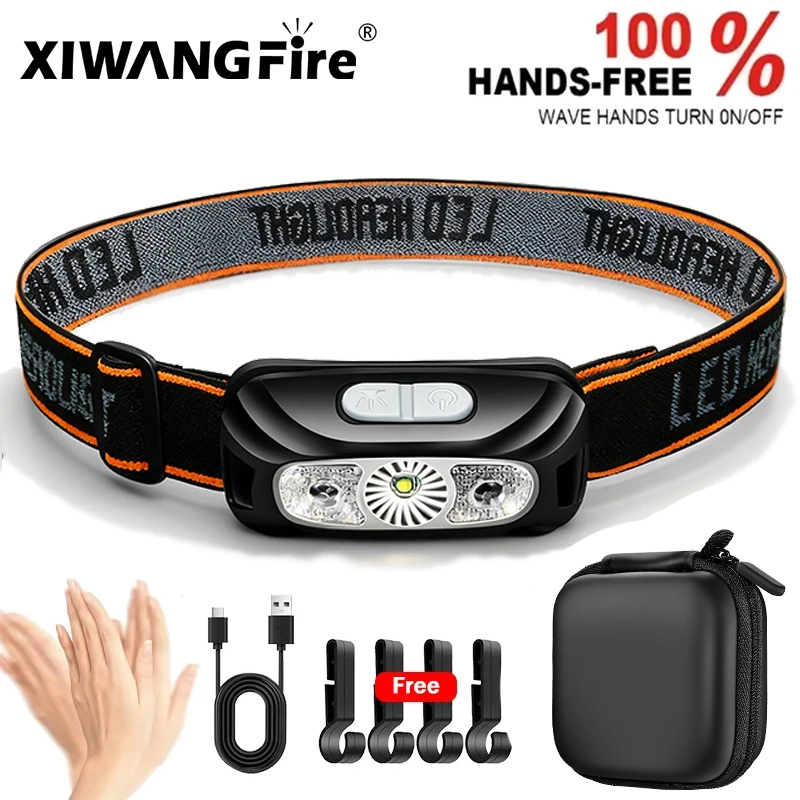 Outdoor Adventure Trips - Strong Light Headlamp Portable LED Sensor