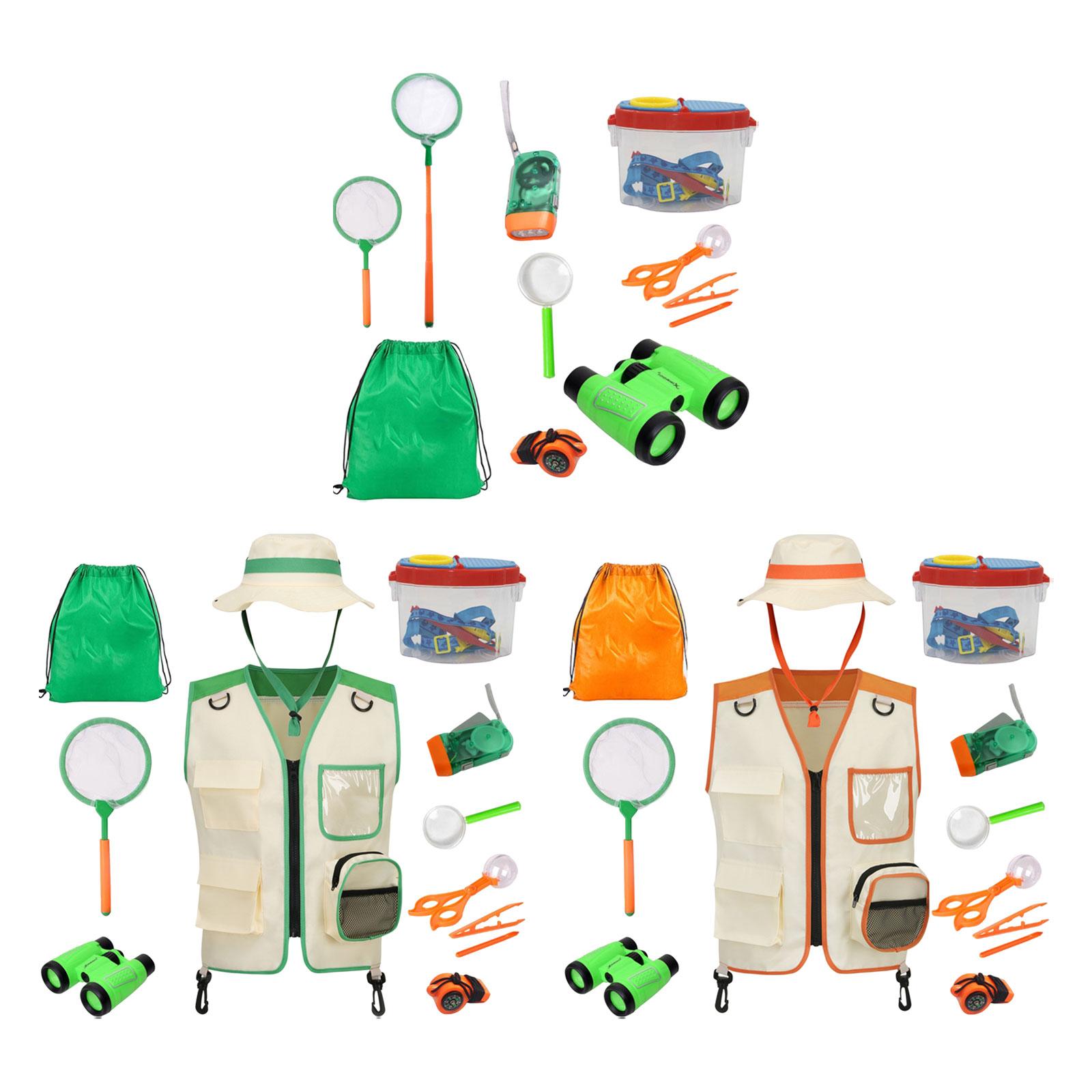 Outdoor Adventure Kit For Kids - Toddler Outdoor Explorer Vest Kit with