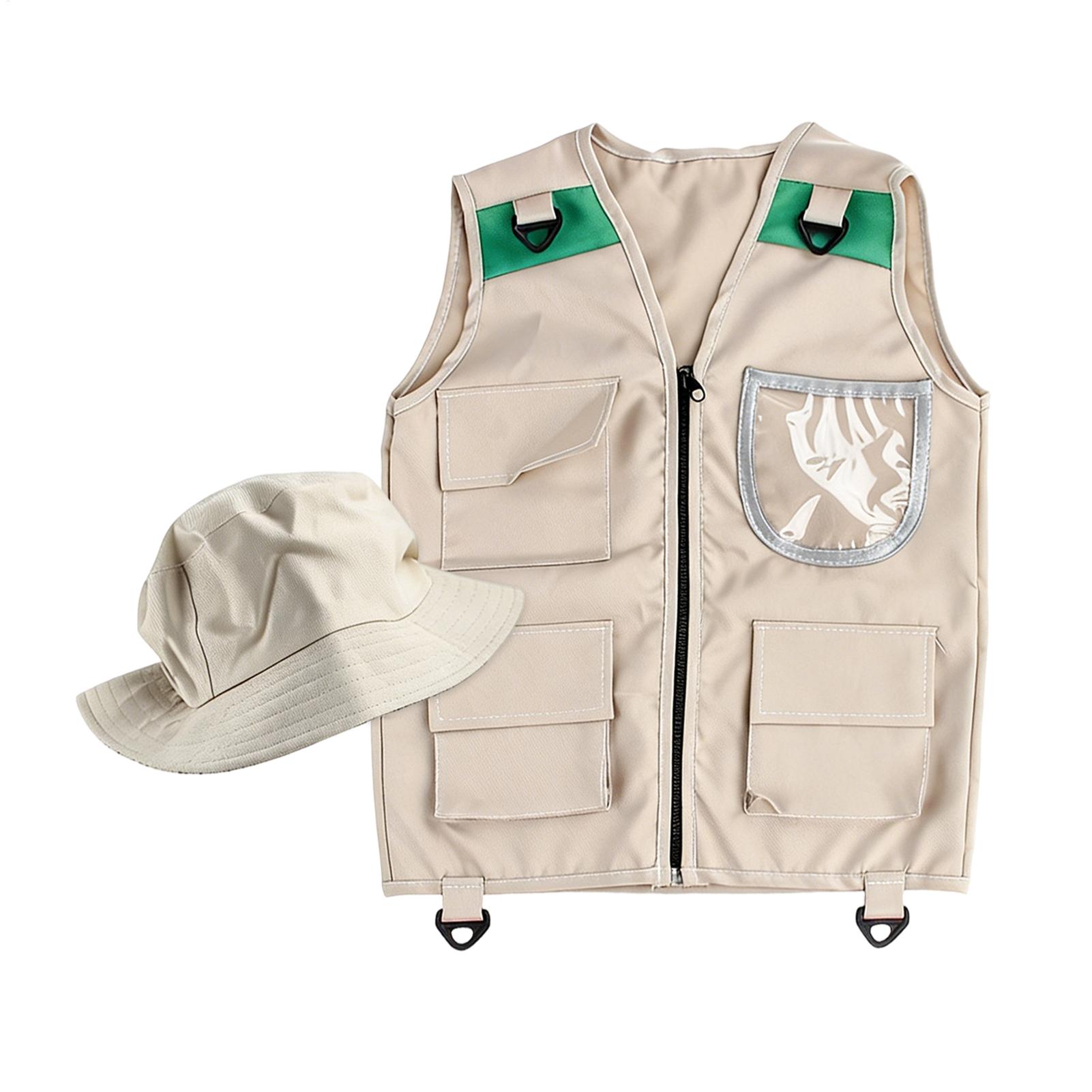 Outdoor Adventure Kit For Kids - Kids Explorer Hat Vest Dress Up