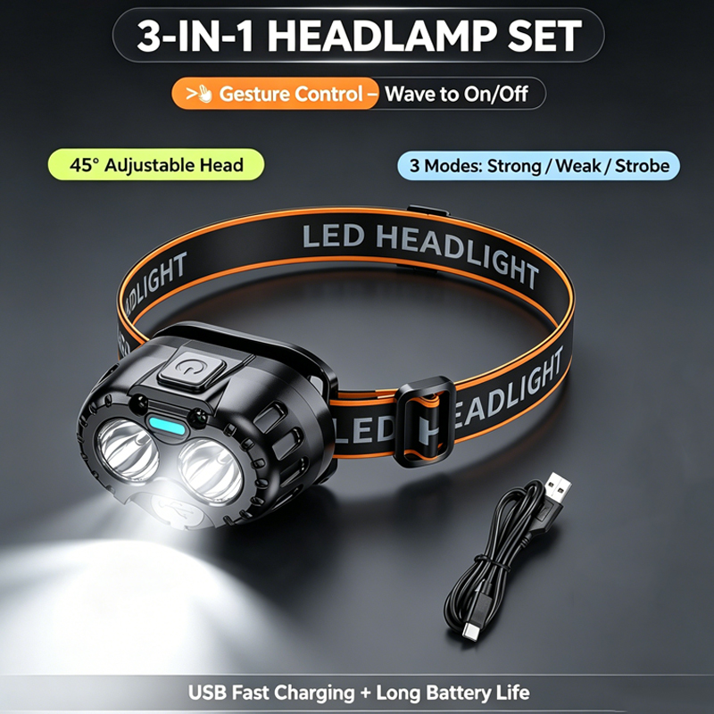 Powerful LED Headlamp IPX4 Wat - Outdoor Adventure Trips review and price