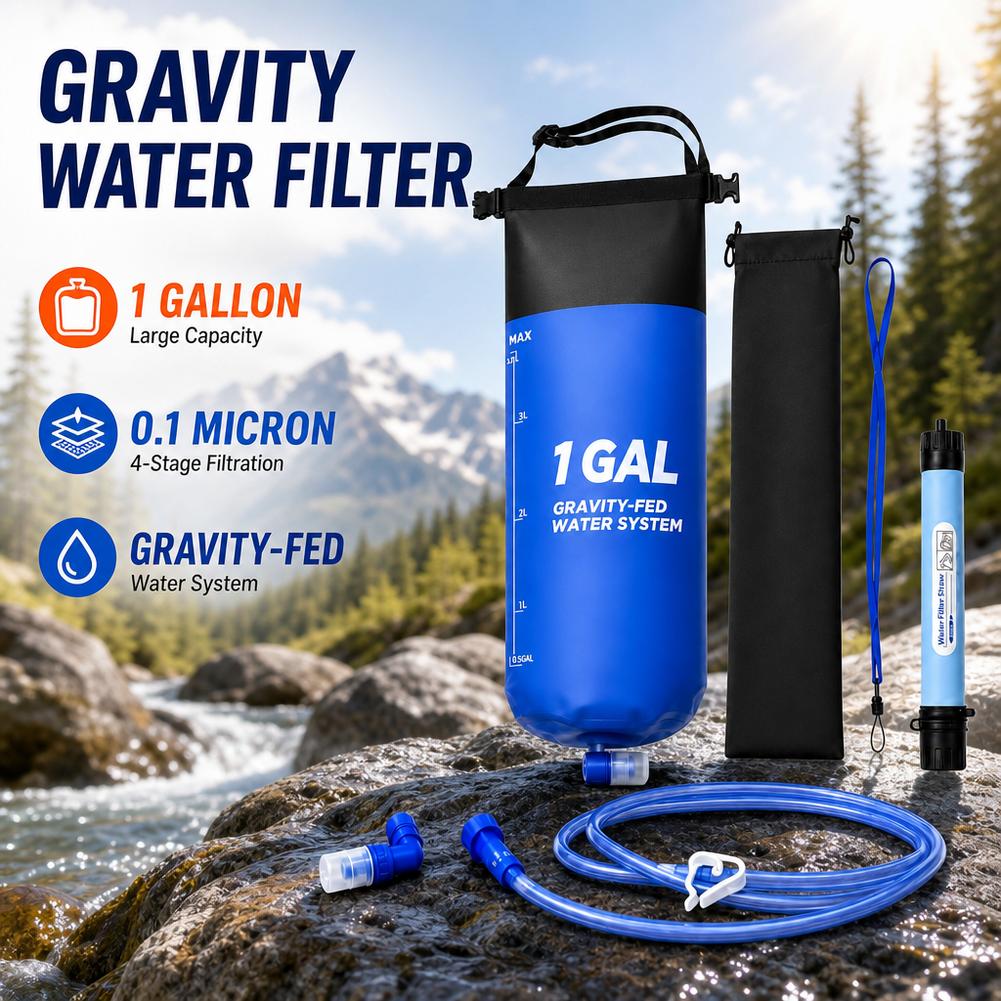 1 Gal Gravity Water Filter Bag - Outdoor Adventure Backpack review and price