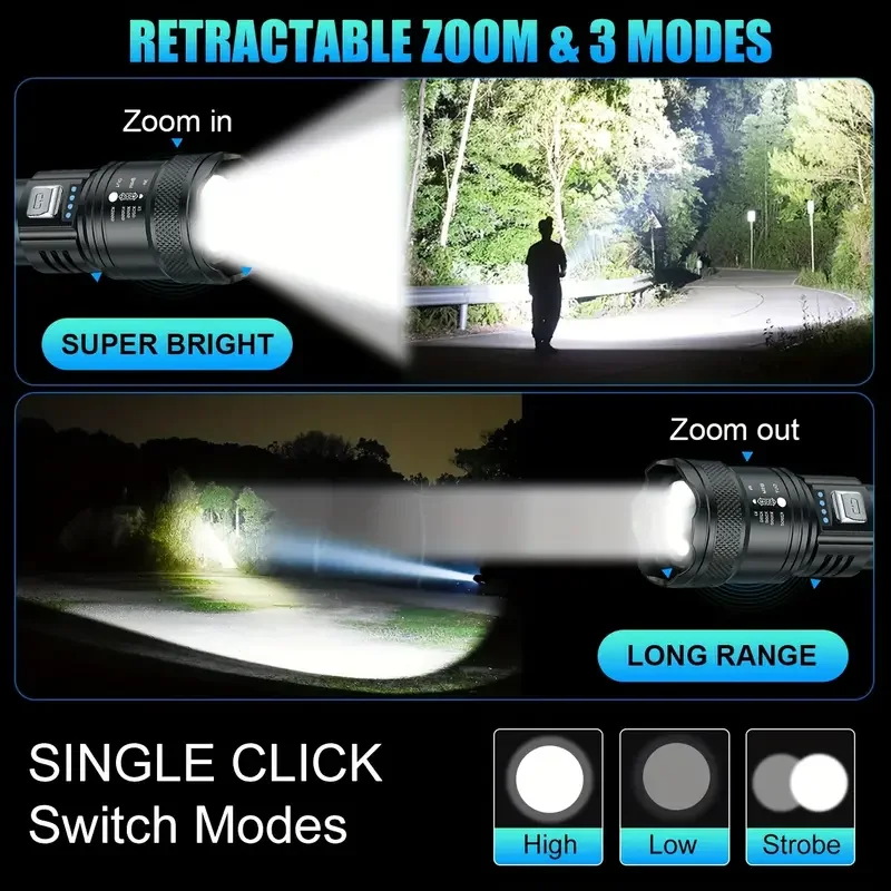 Tactical LED Flashlight 2000LM - Outdoor Adventure Trips review and price